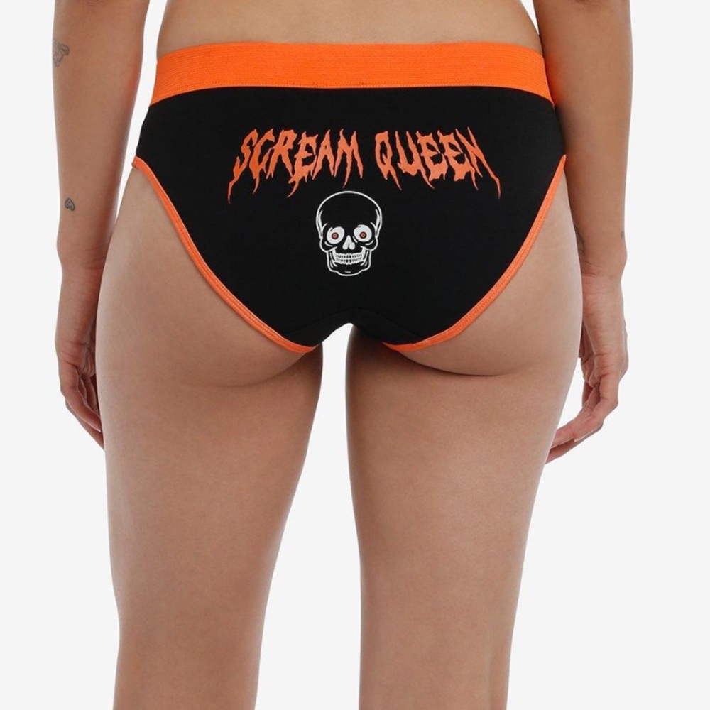 Skull Scream Queen Glow In The‎ Dark Panty Hot Topic Halloween Horror